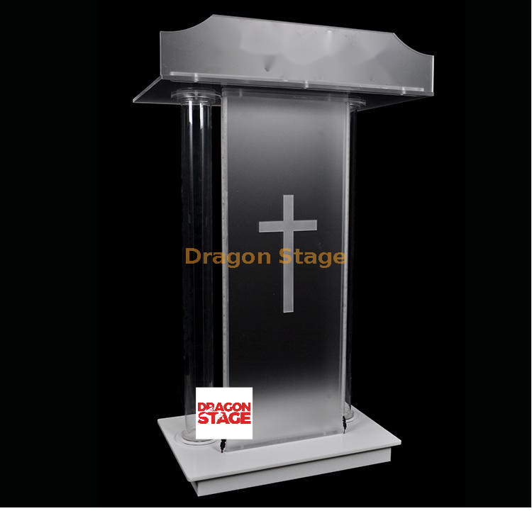 Big Plexiglass LED Micrófono Mesa de Micrófona Mesa de escritorio de  Rostrum para predicar de China Fabricante - Dragon Stage