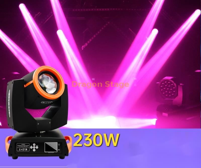 7R 230W - Luz de cabeza móvil Sharpy - 17 Gobos RGBW luces de haz - 14  colores LED de cabeza móvil Dj luces - 16CH DMX512 control de sonido para